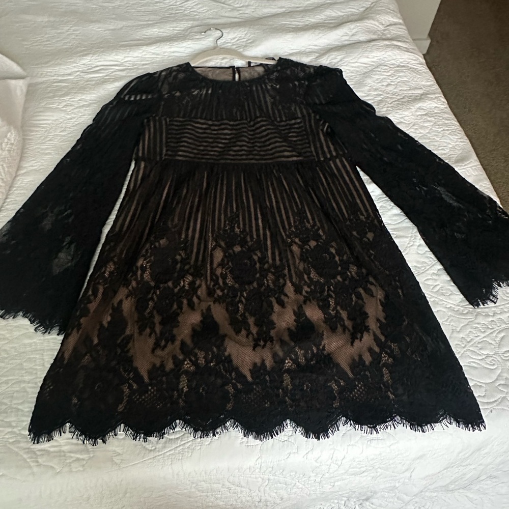 BCBGMaxAzria Black Lace Dress